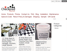 Tablet Screenshot of checkeredfloor.com